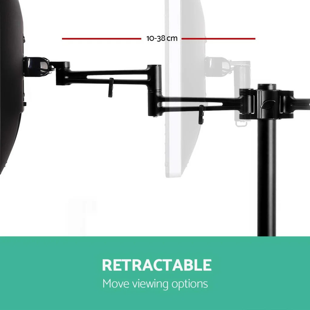 Monitor Arm Mount Dual - Black - Office