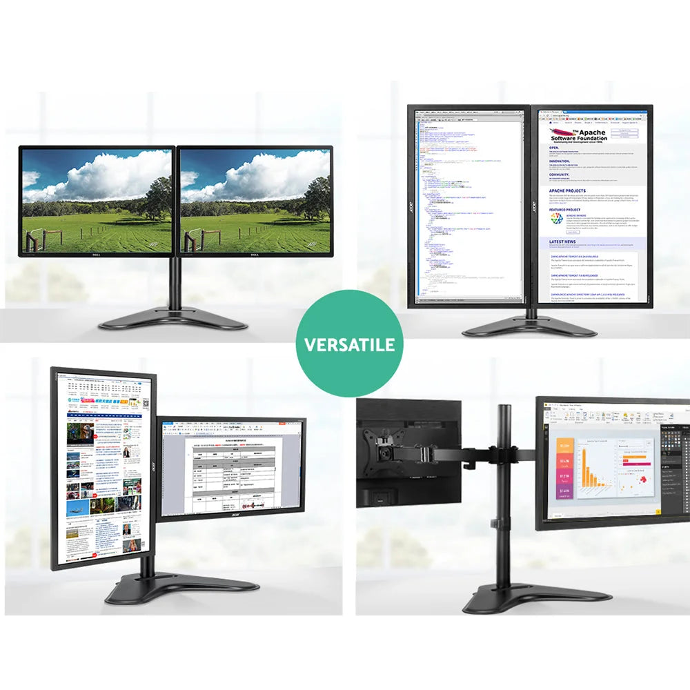 Monitor Arm Stand Dual - Black - Office