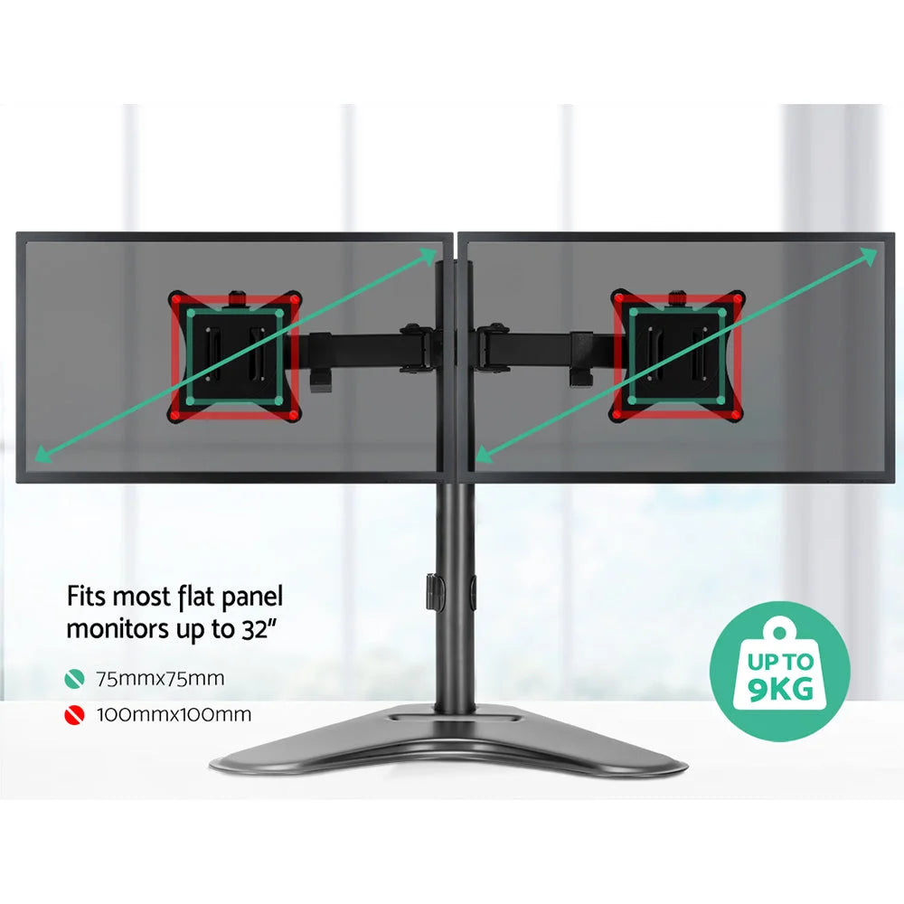 Monitor Arm Stand Dual - Black - Office