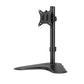 Black monitor arm stand with single hd led tv