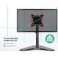 Black single hd led with tv mount bracket holder