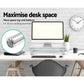 Monitor stand desktop with tabletop and metal support frame