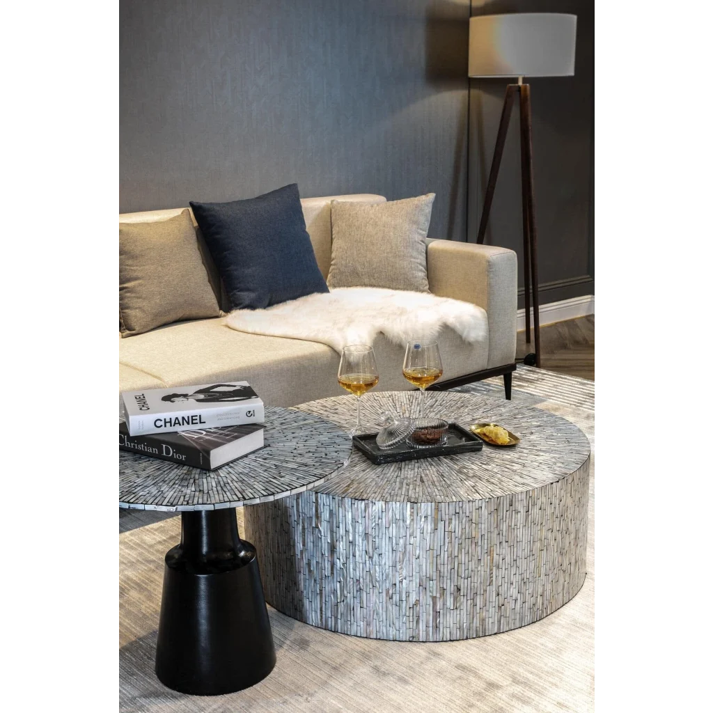 MONT BLANC MOTHER OF PEARL HAND MADE COFFEE TABLE