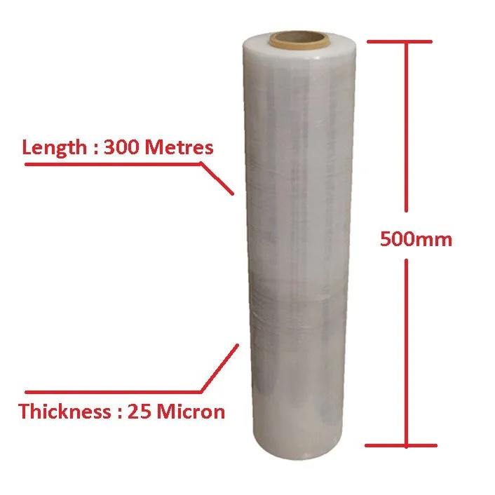 Moofer Premium Pallet Stretch Wrap 4 Packs - 500mm x 300m x