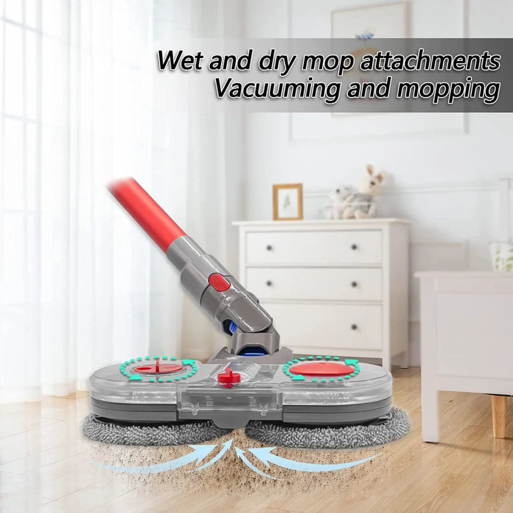Mopping vac attachment with dyson