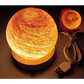Morning Glow LED Planet Night Light with Wooden Base USB