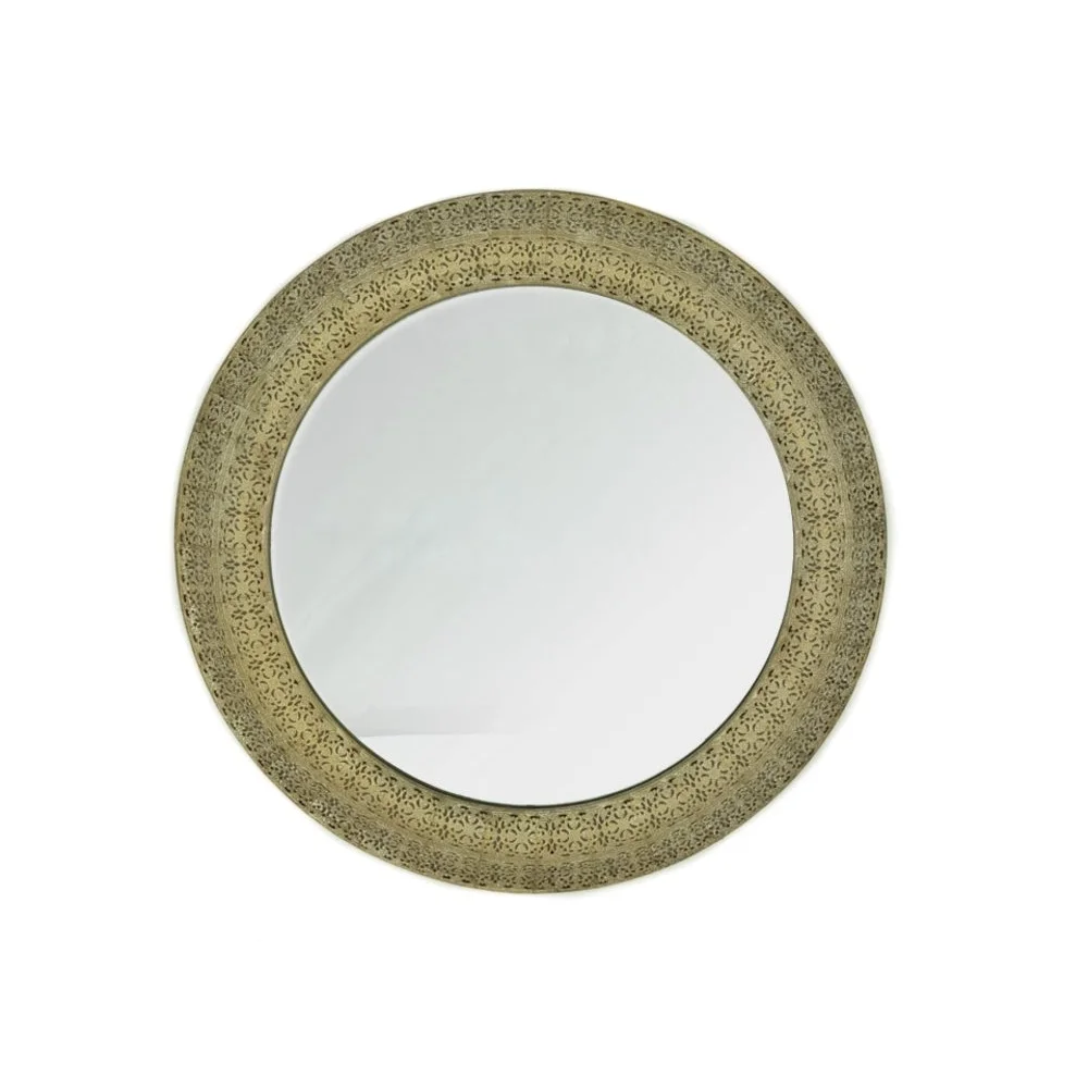 Moroccan Style Round Wall Mirror 60cm - Home & Garden >