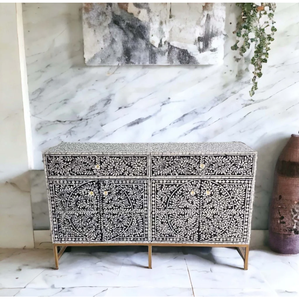 MOTHER OF PEARL GRANDIOSE SIDEBOARD - Furniture > Living