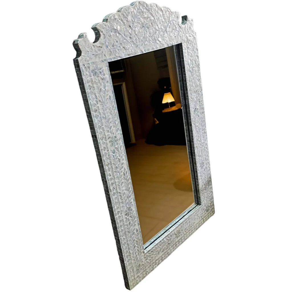 MOTHER OF PEARL SERENE REFLECTION WALL MIRROR - Home &