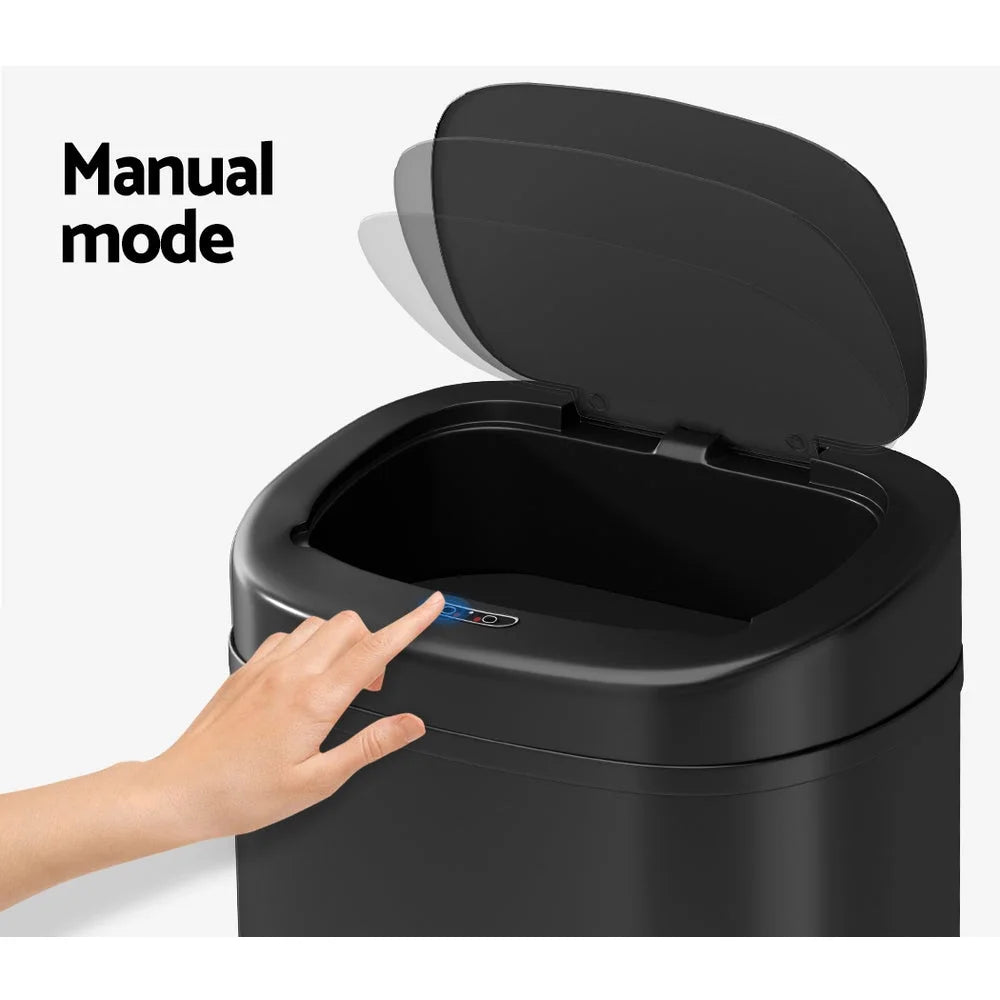 Motion Sensor Bin 82L Rubbish Automatic - Black