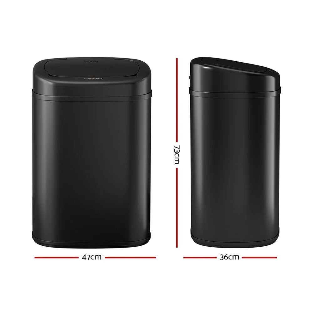 Motion Sensor Bin 82L Rubbish Automatic - Black