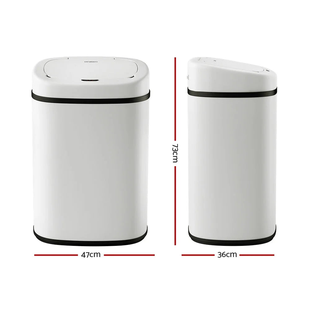Motion Sensor Bin 82L Rubbish Automatic - White