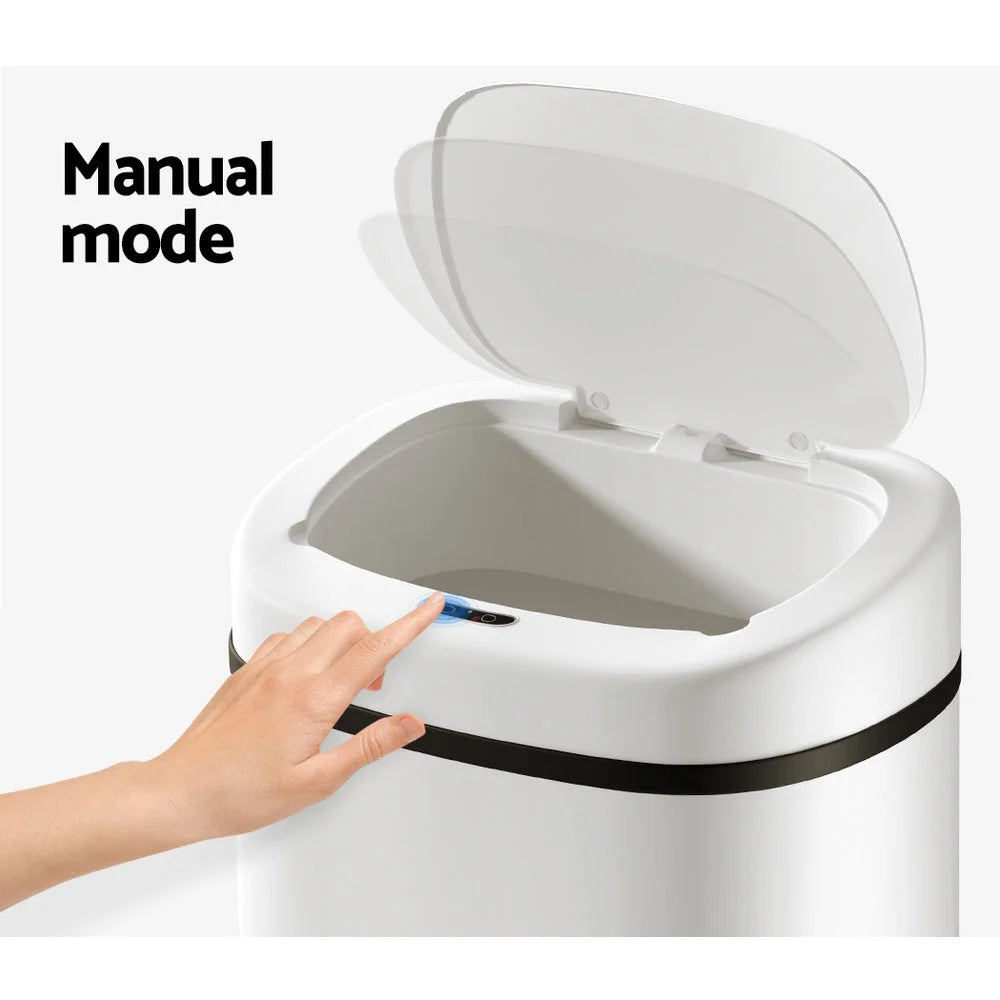 Motion Sensor Bin 82L Rubbish Automatic - White