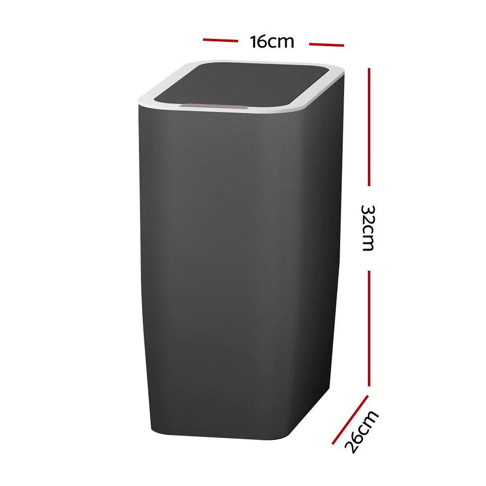 Motion Sensor Bin 9L Rubbish Automatic - Ash Black