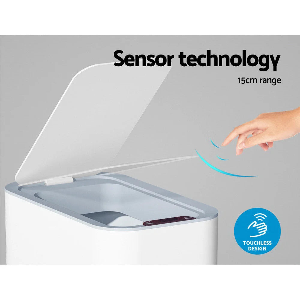Motion Sensor Bin 9L Rubbish Automatic - White