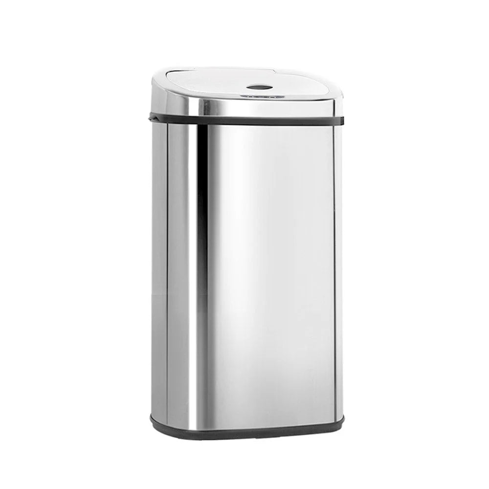 Motion Sensor Rubbish Bin 50L Stainless Steel - Weisshorn