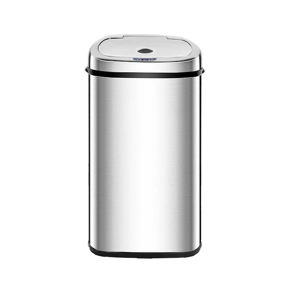 Motion Sensor Rubbish Bin 50L Stainless Steel - Weisshorn