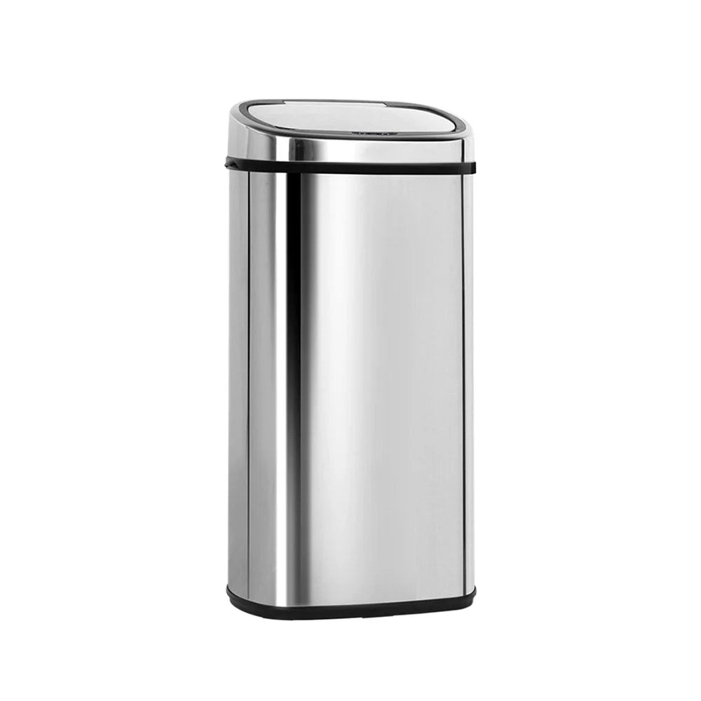 Motion Sensor Rubbish Bin 68L Stainless Steel - Kitchen Bins