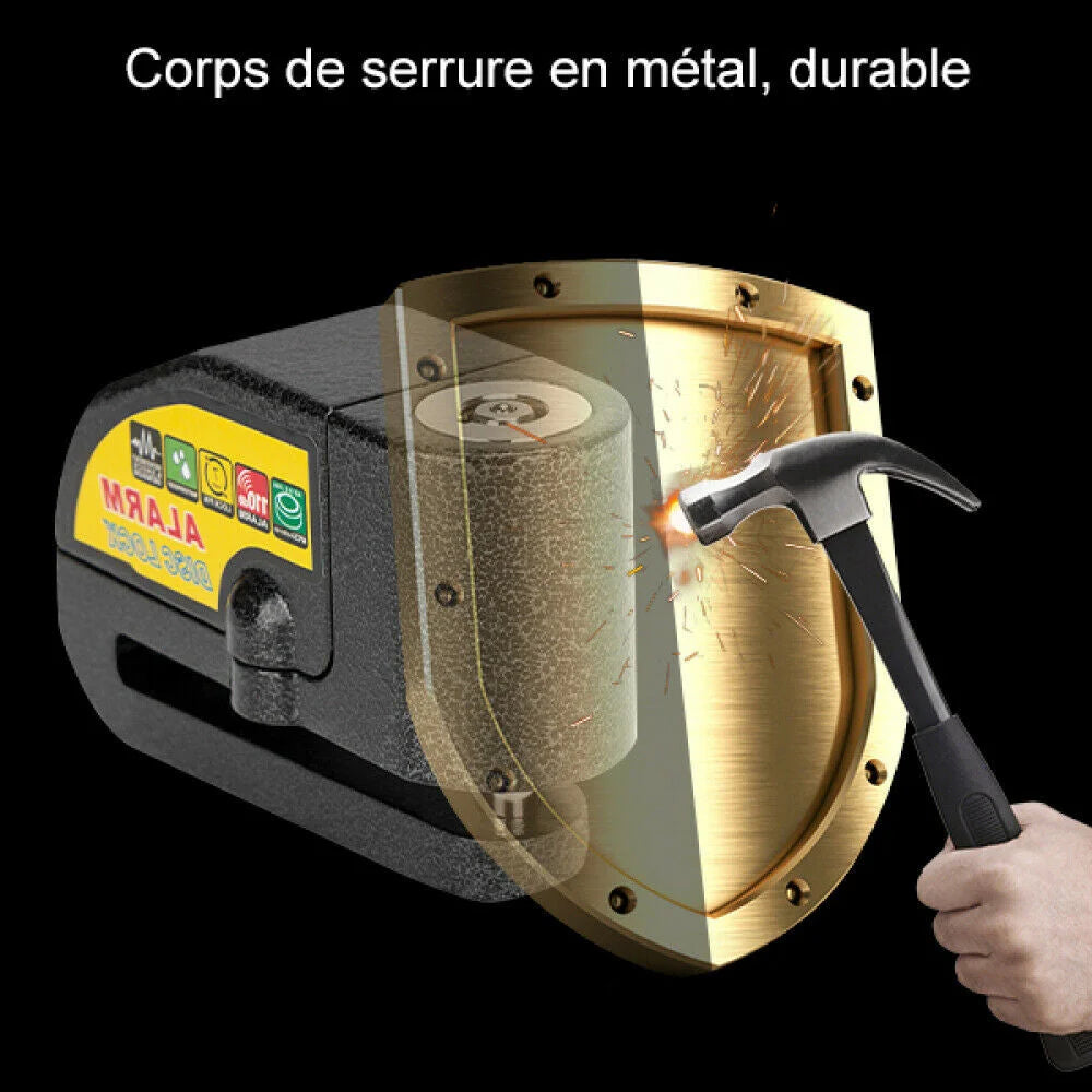 Motorcycle Alarm Disc Lock Brake Handlebar Throttle Grip