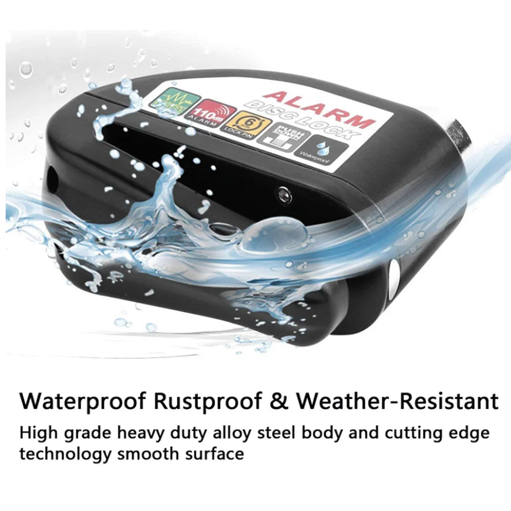 Motorcycle Alarm Disc Lock Brake Handlebar Throttle Grip