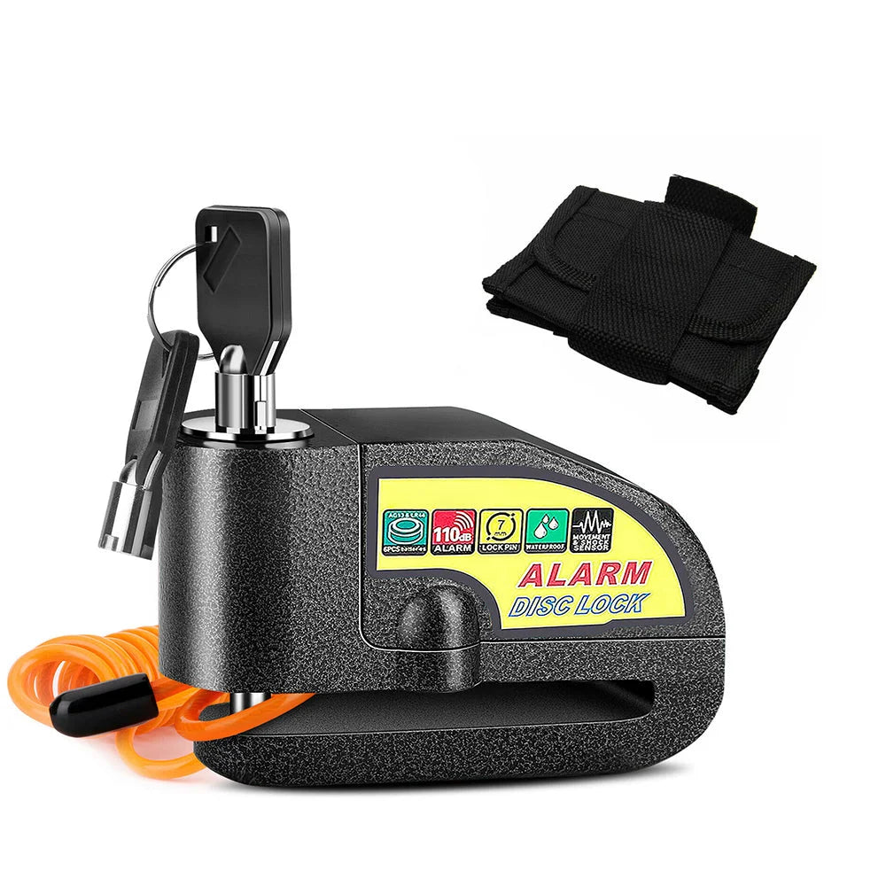 Motorcycle Alarm Disc Lock Brake Handlebar Throttle Grip