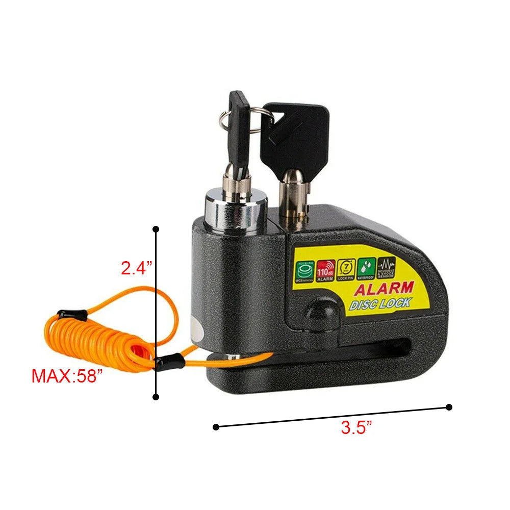 Motorcycle Alarm Disc Lock Brake Handlebar Throttle Grip