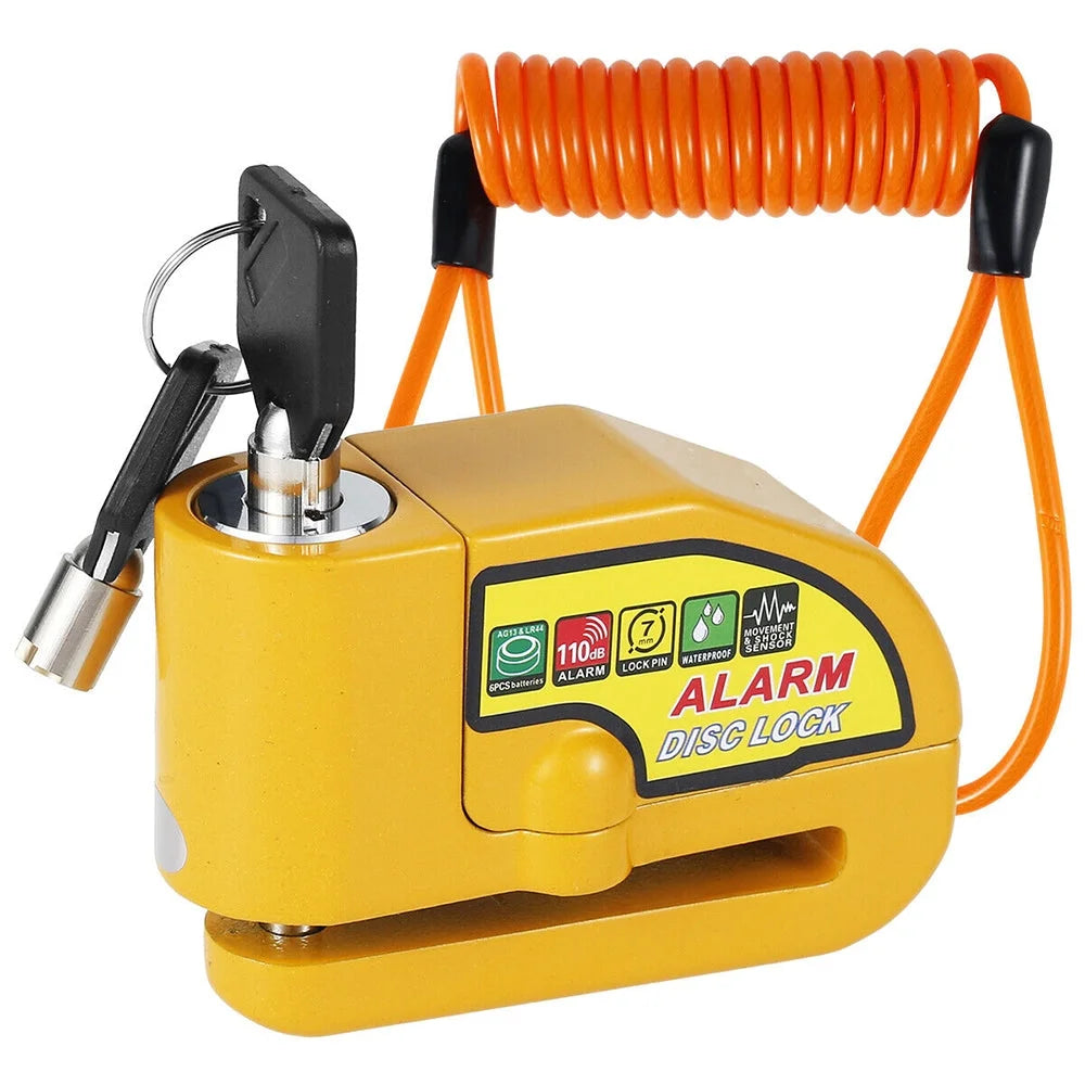 Motorcycle Alarm Disc Lock Rotor Lock Motor Bicycle Bike