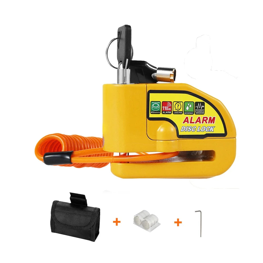 Motorcycle Alarm Disc Lock Rotor Lock Motor Bicycle Bike