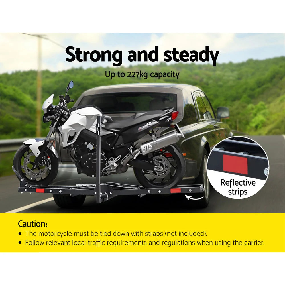 Motorcycle Carrier Rack 2’’ Towbar Arm Rack Dirt Bike Ramp