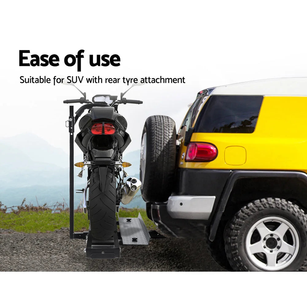Motorcycle Carrier Rack 2’’ Towbar Arm Rack Dirt Bike Ramp