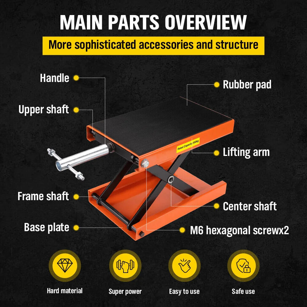 Motorcycle Motorbike Lift Jack 205KG - Repair Workbench