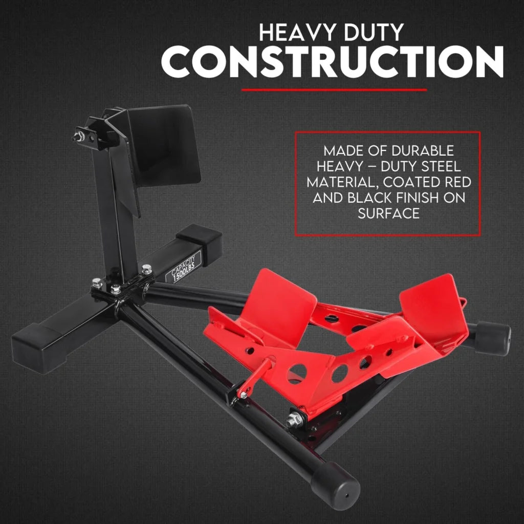 Motorcycle Stand Heavy Duty Front Wheel Chock Trailer