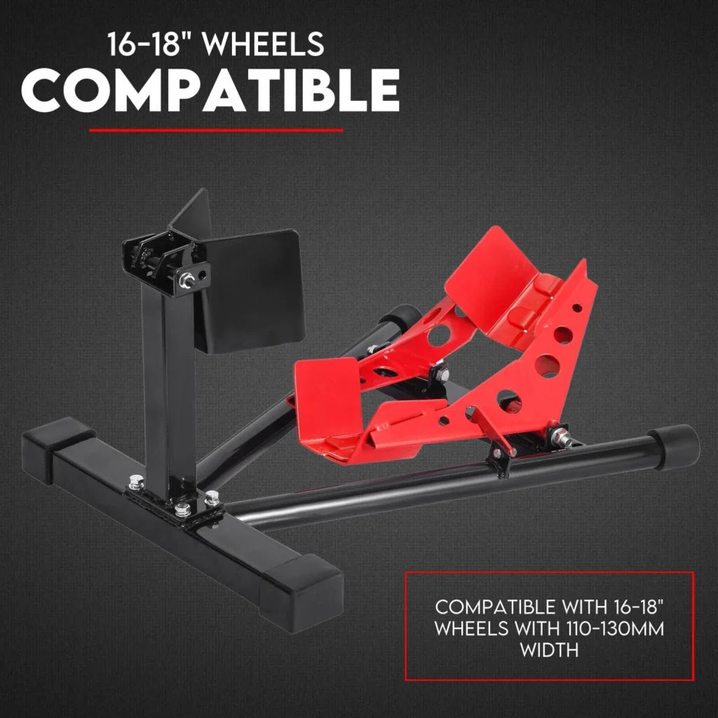 Motorcycle Stand Heavy Duty Front Wheel Chock Trailer