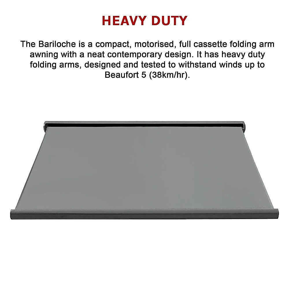 Motorised Awning Heavy Duty Full Cassette 5.0m x 3.0m