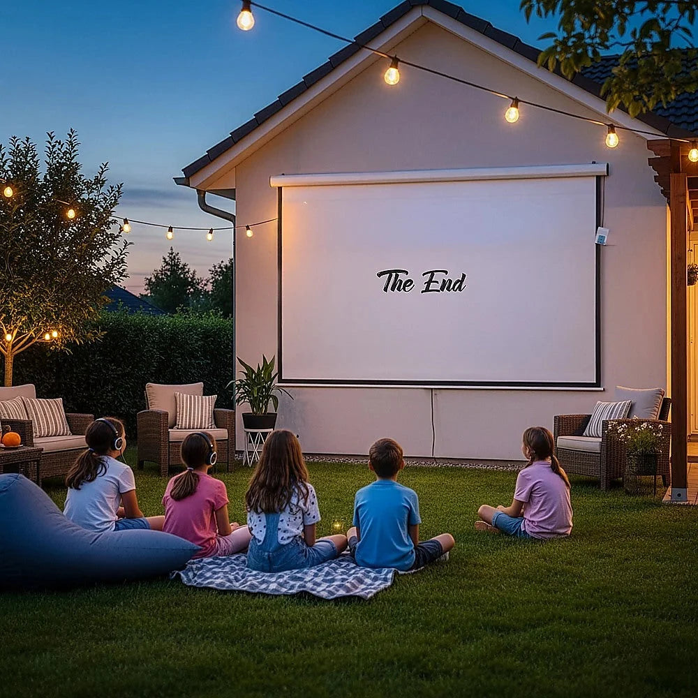 Motorised Projector Screen 150’’ TV with Remote