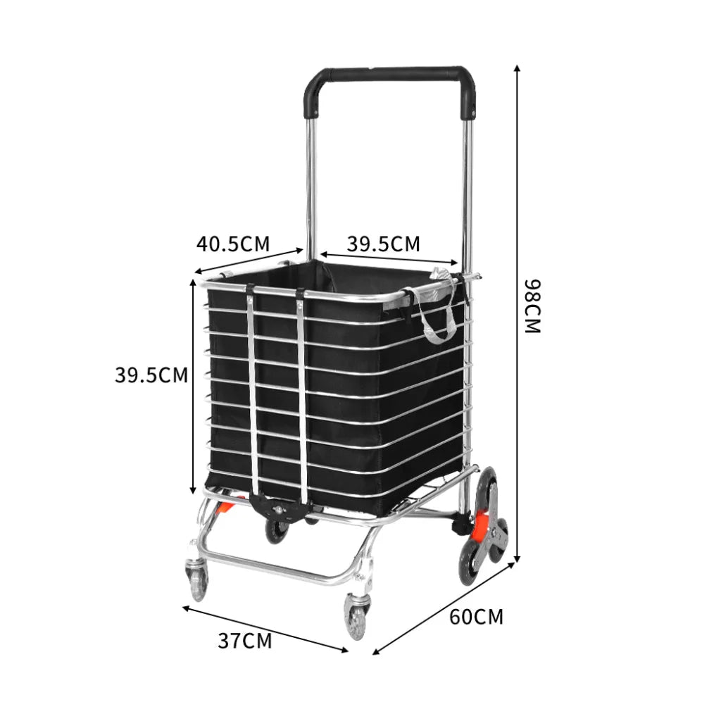 Mountview Foldable Shopping Cart Trolley-1973193879192735746