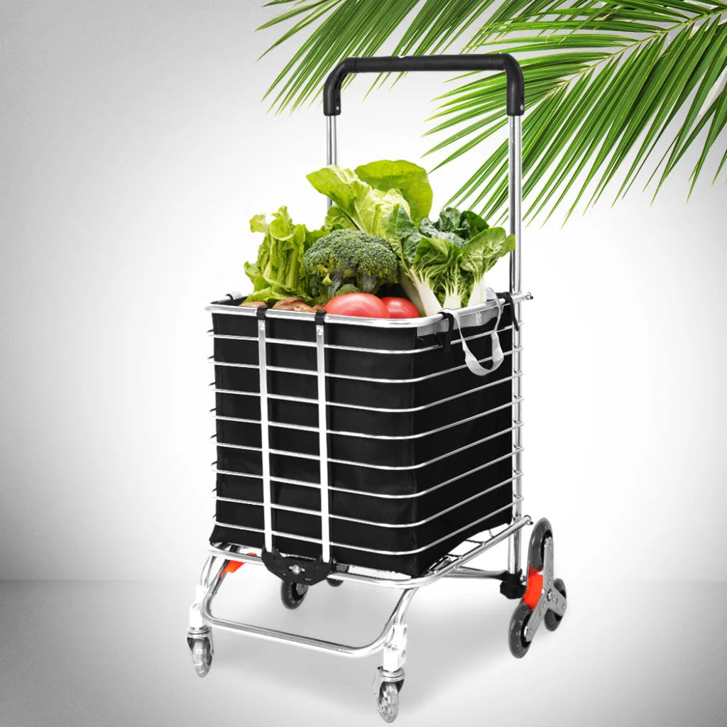 Mountview Foldable Shopping Cart Trolley-1973193879192735750