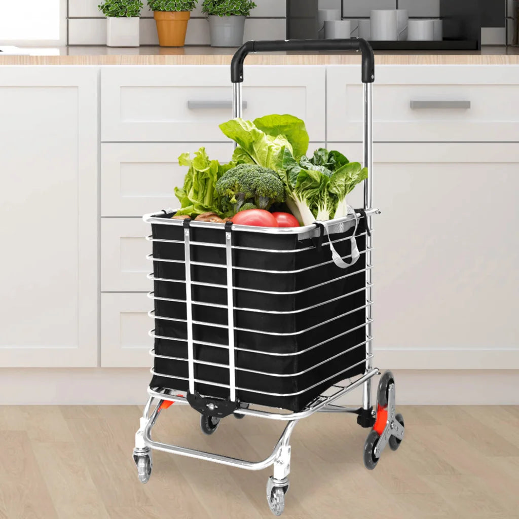 Mountview Foldable Shopping Cart Trolley-1973193879192735751