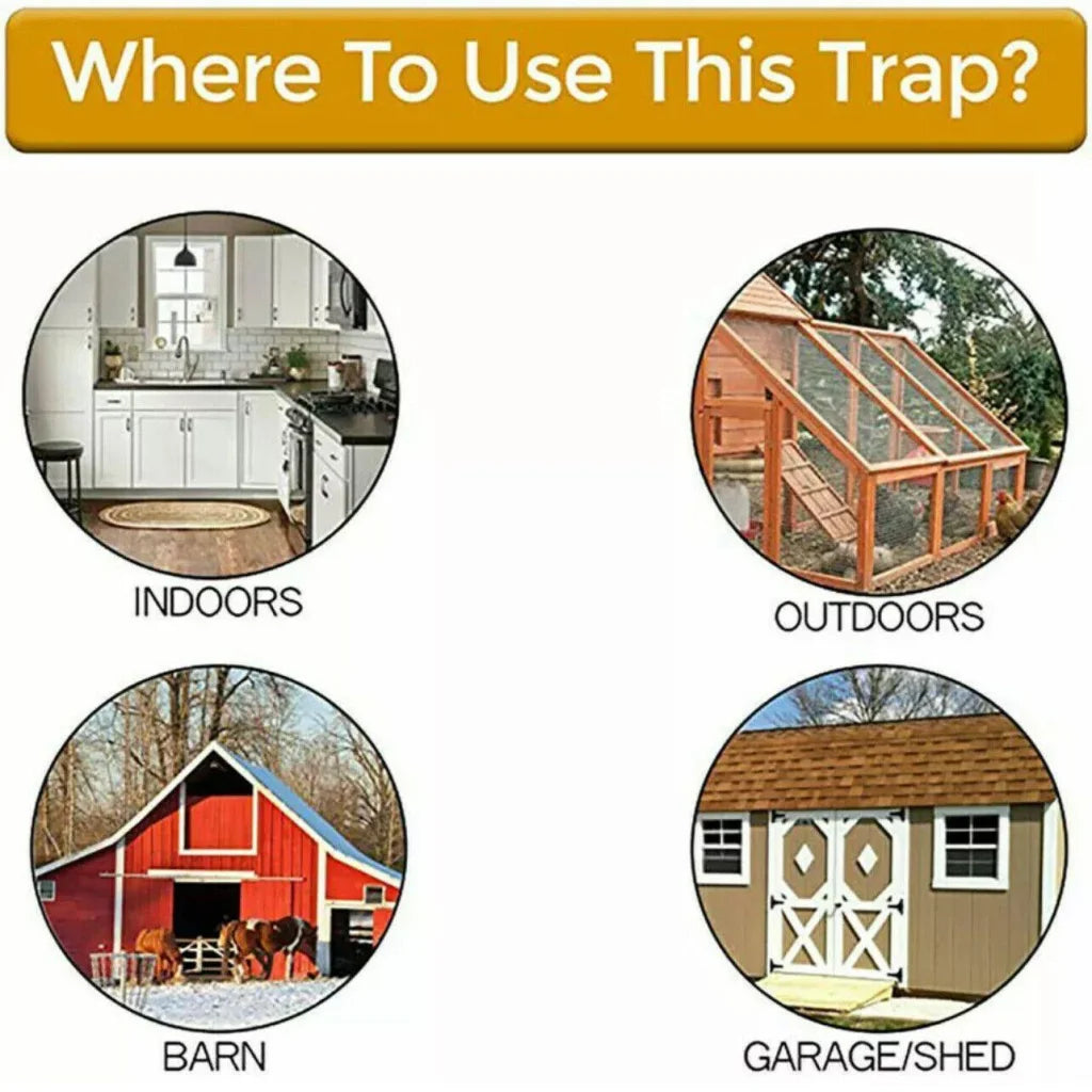 Mouse Trap Flip N Slide Bucket Lid Mouse Rat Trap