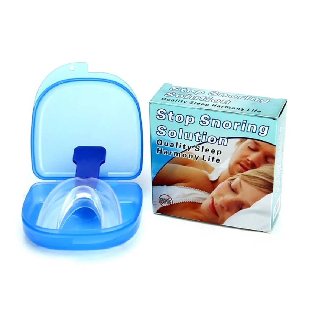 Mouthguard Mouthpiece + Nose Clip Anti Snoring Aid Sleep