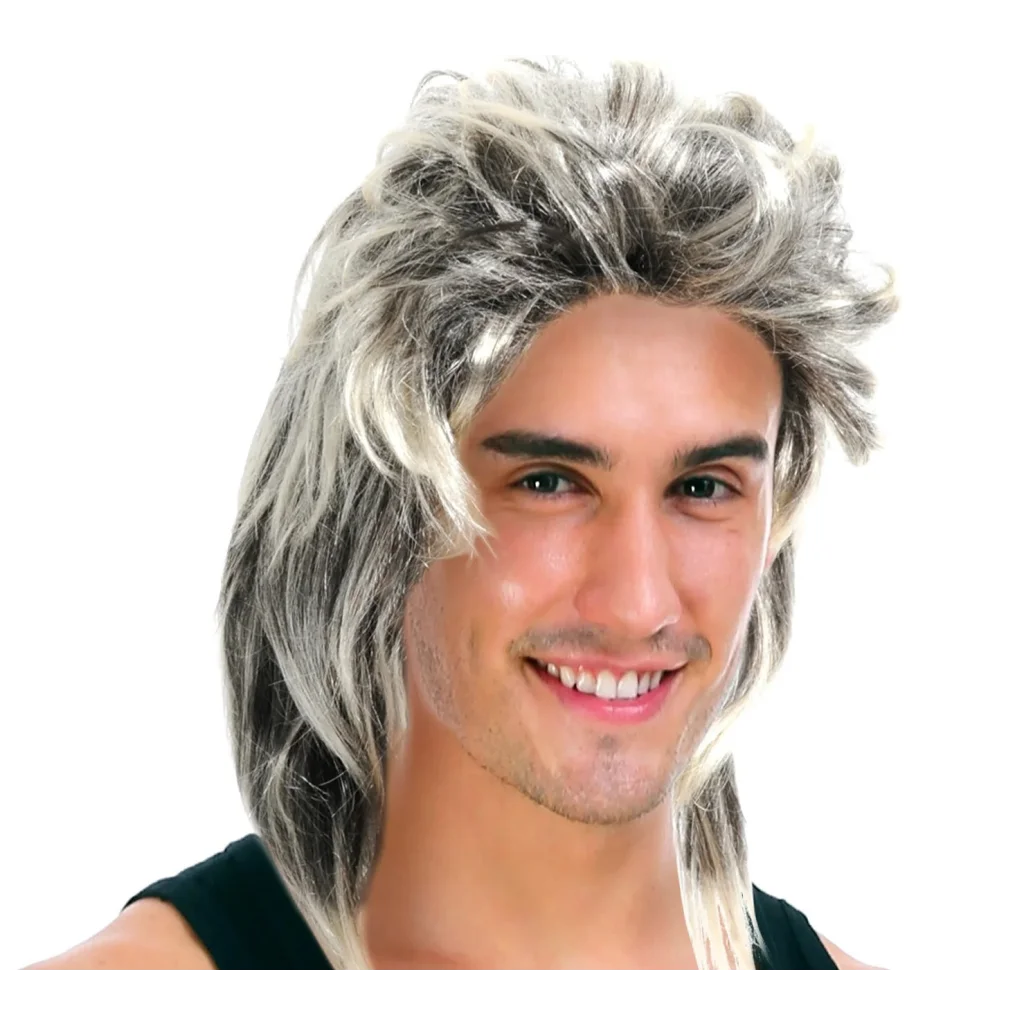 Mullet Wig 80s Party Costume Rock Bogan Punk 70s 90s Hair
