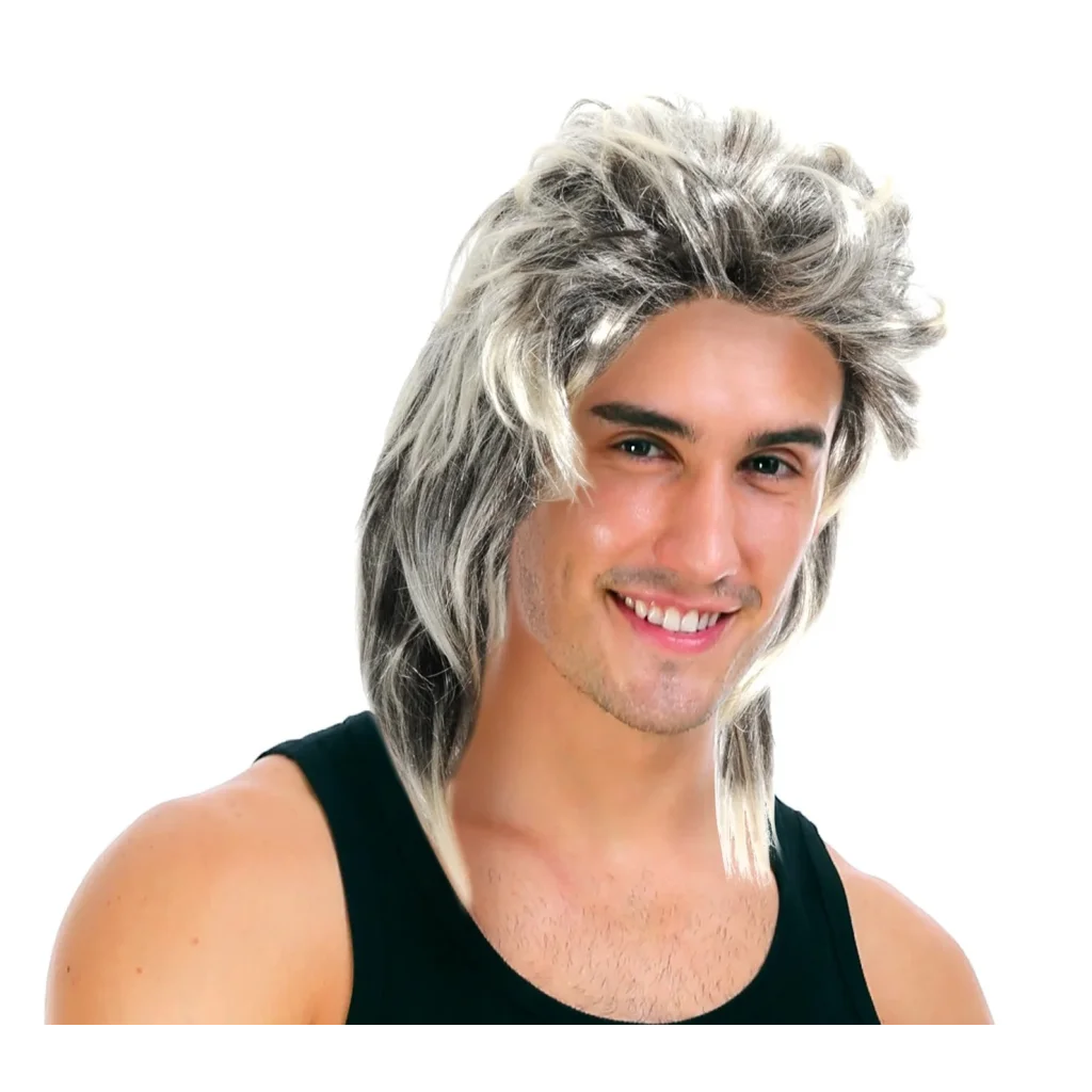 Mullet Wig 80s Party Costume Rock Bogan Punk 70s 90s Hair