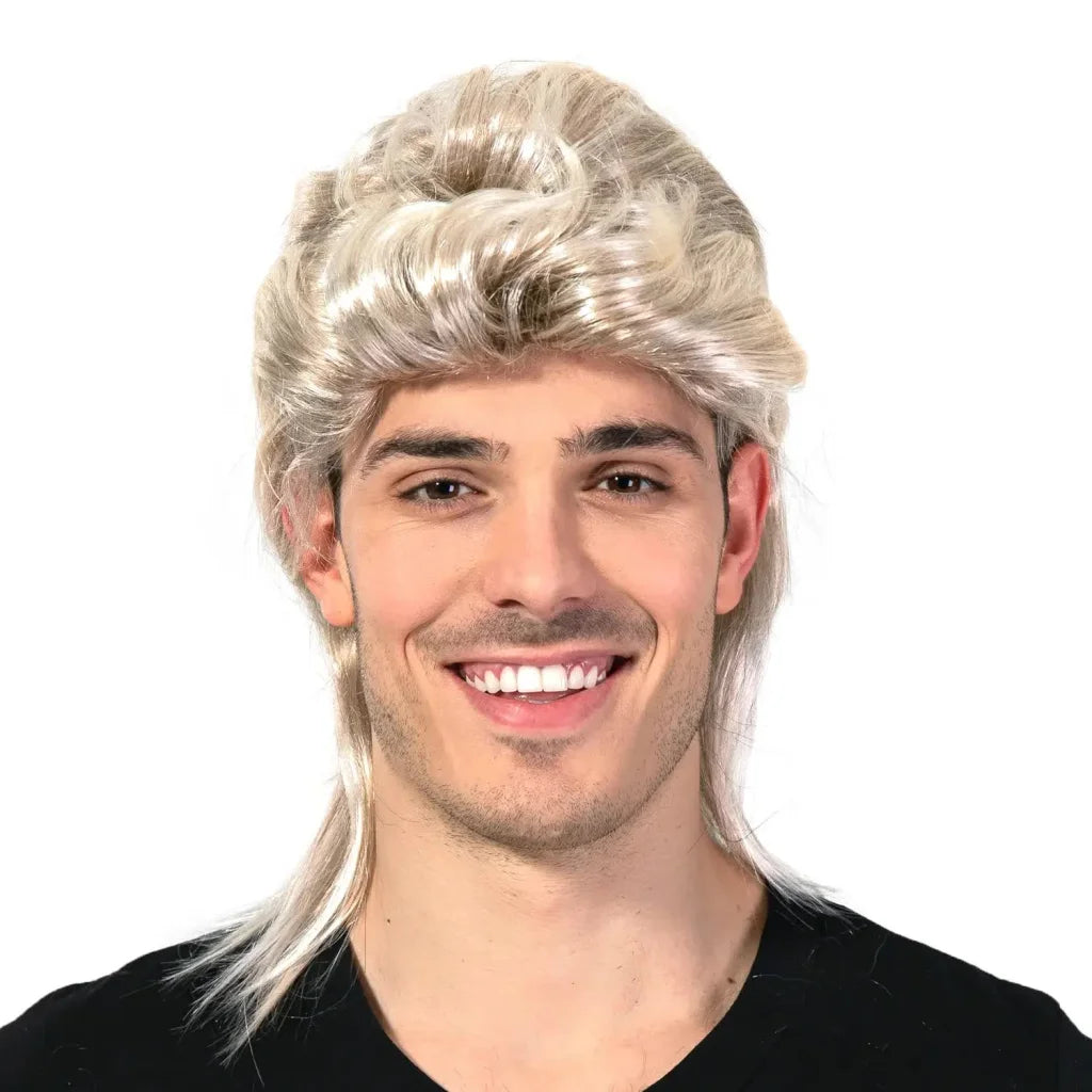 Mullet Wig 80s Party Costume Rock Bogan Punk 70s 90s Hair