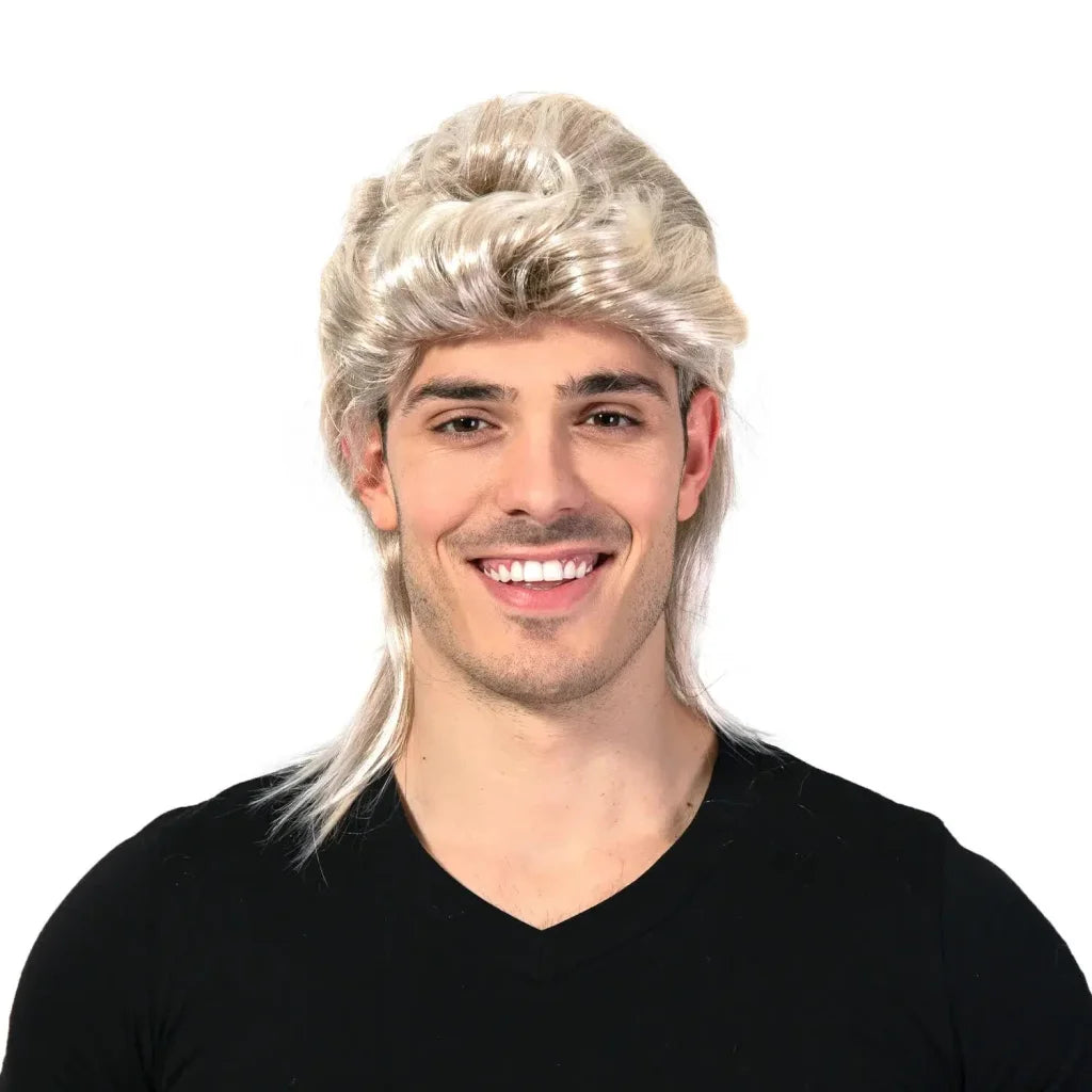 Mullet Wig 80s Party Costume Rock Bogan Punk 70s 90s Hair