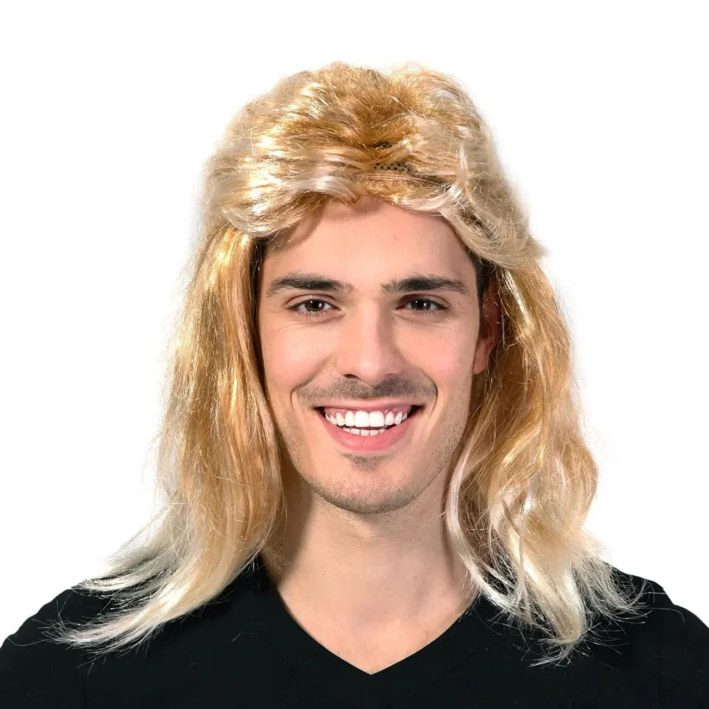 Mullet Wig 80s Party Costume Rock Bogan Punk 70s 90s Hair