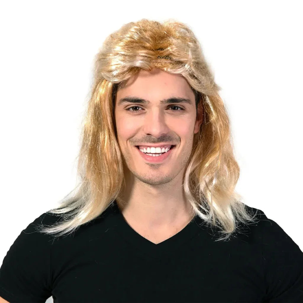 Mullet Wig 80s Party Costume Rock Bogan Punk 70s 90s Hair