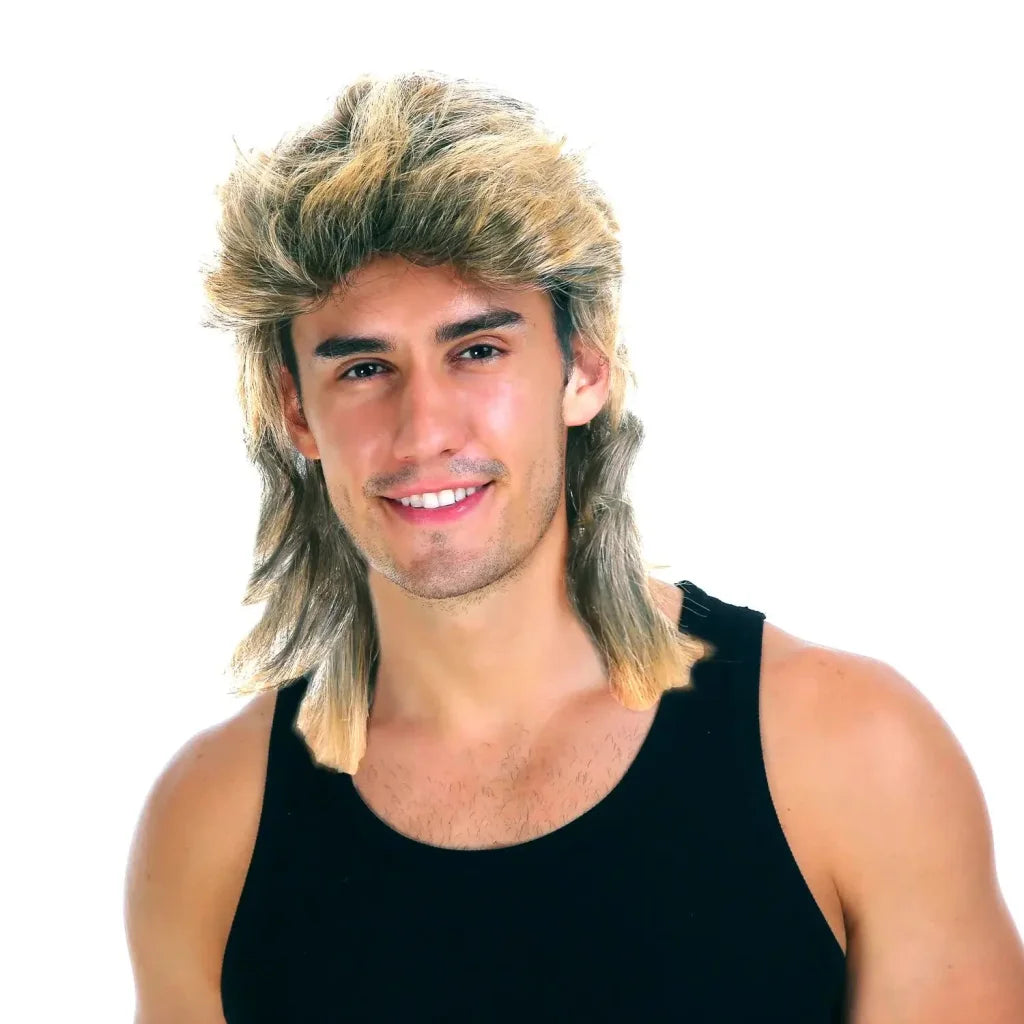 Mullet Wig Hair Costume Party Dress Up 70s 80s Aussie Bogan