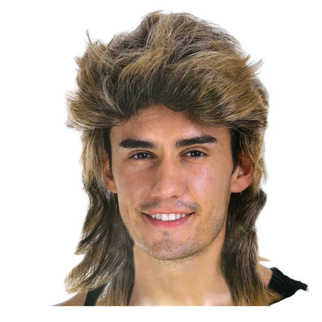 Mullet Wig Hair Costume Party Dress Up 70s 80s Aussie Bogan