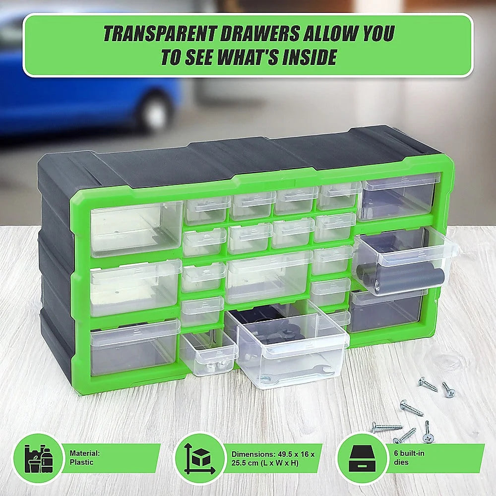 Multi Drawer Parts Storage Cabinet Unit Organizer 22 Home