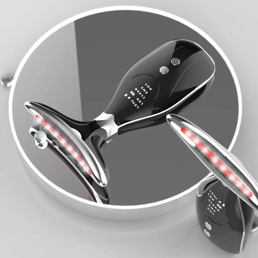 Multi-Function Facial & Neck Massager with LED Light